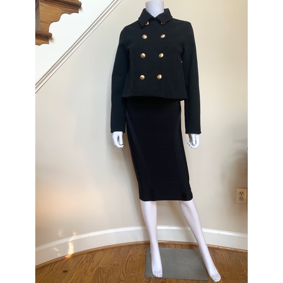 Bebe black bandage solid bandage midi skirt, NWT, XS - Picture 9 of 16